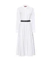 Max Mara Studio Dancing Midi Dress In White