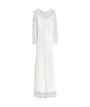 Max Mara Long Sleeve Dress In White