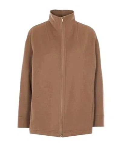 Max Mara Long Sleeve Jacket In Brown