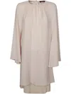 Max Mara Long-sleeve Mini Dress In Pink