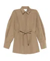 Max Mara Long Sleeve Casual Jacket In Brown