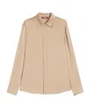 Max Mara Long Sleeve Shirt In Brown