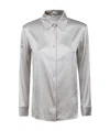 Max Mara Long Sleeve Shirt In Gray