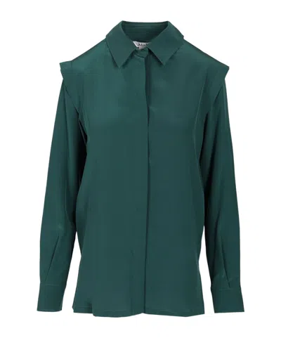 Max Mara Long Sleeve Shirt In Green