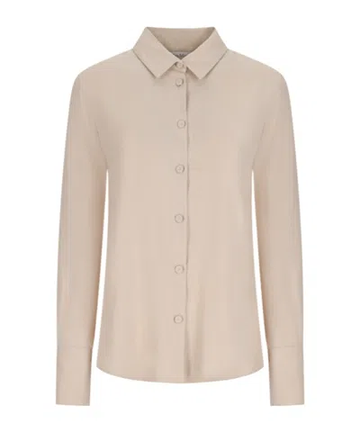 Max Mara Long Sleeve Shirt In Neutral