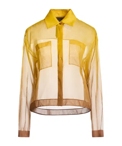 Max Mara Long Sleeve Shirt In Multi