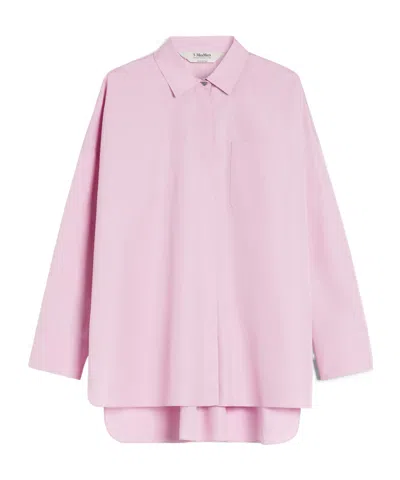 Max Mara Long Sleeve Shirt In Pink