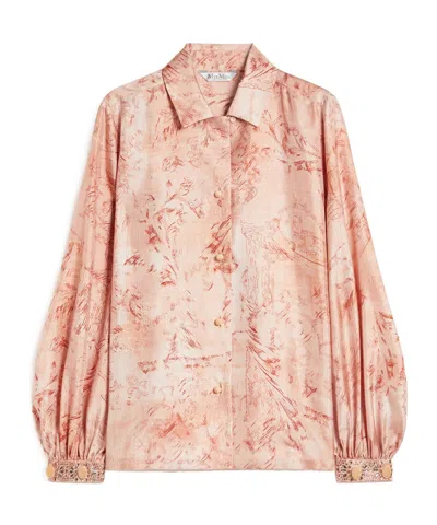 Max Mara Long Sleeve Shirt In Pink