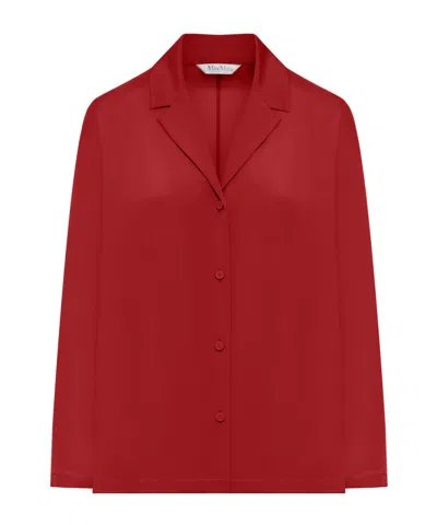 Max Mara Long Sleeve Shirt In Red