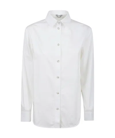 Max Mara Long Sleeve Shirt In White