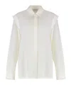 Max Mara Long Sleeve Shirt In White