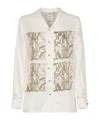 Max Mara Maxmarabesque Print Silk Shirt Clothing In White