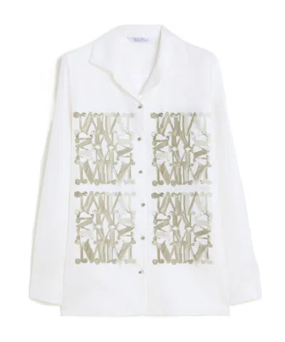 Max Mara Long Sleeve Shirt In White