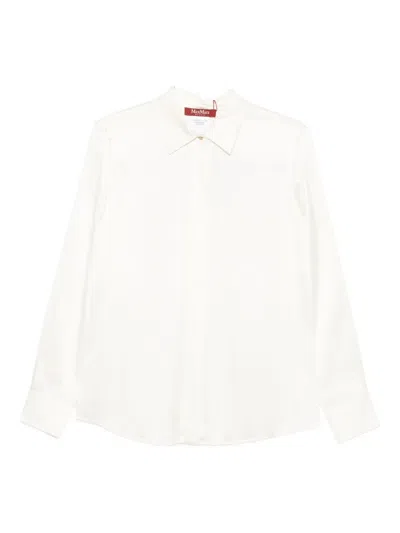 Max Mara Long-sleeve Shirt In White