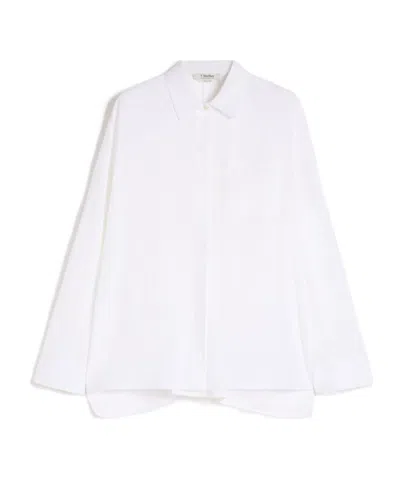 Max Mara Long Sleeve Shirt In White