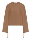 Max Mara Frais Virgin Wool Sweater In Brown