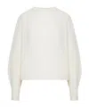 Max Mara Long Sleeve Sweater In White
