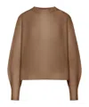 Max Mara Long Sleeve Sweater In Brown