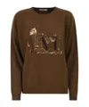 Max Mara Wool-and-cashmere-blend Sweater In Brown