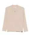 Max Mara Arten Ribbed V-neck Jumper In Neutral
