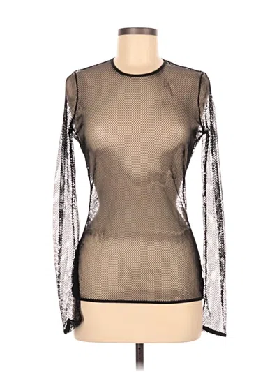 Pre-owned Max Mara Long Sleeve T-shirt In Silver