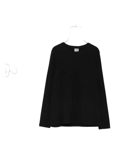 Max Mara Long-sleeve Top In Black