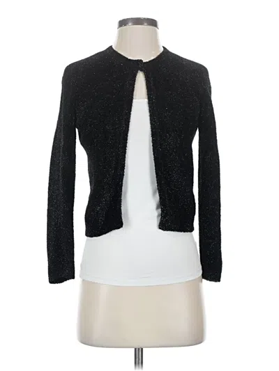 Pre-owned Max Mara Long Sleeve Top Black Keyhole Neckline Tops