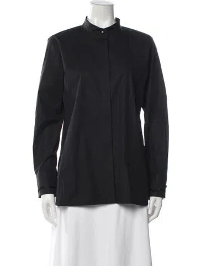 Pre-owned Max Mara Long Sleeve Top W/ Tags In Black
