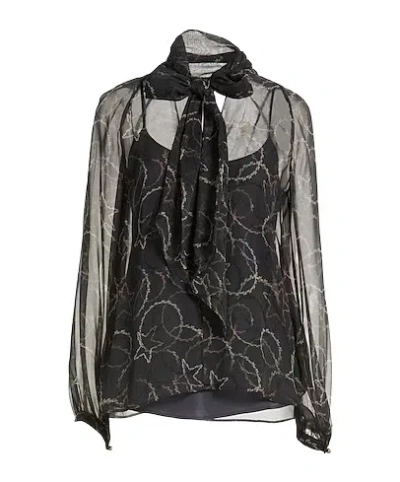 Max Mara Long Sleeve Tops In Black