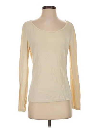 Pre-owned Max Mara Long Sleeve T-shirt In Ivory