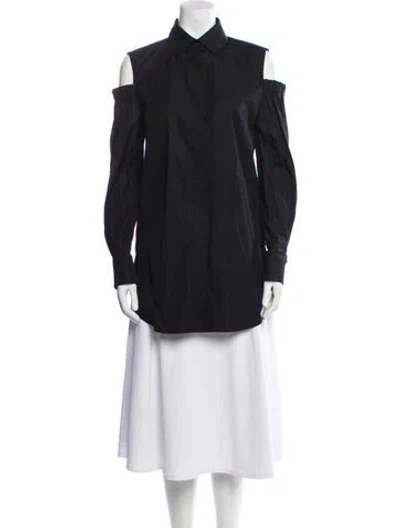 Pre-owned Max Mara Long Sleeve Tunic In Blue