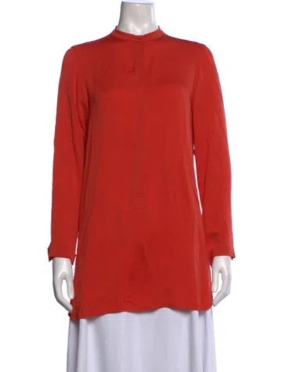 Pre-owned Max Mara Long Sleeve Tunic In Orange