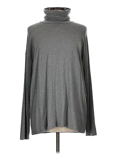 Pre-owned Max Mara Long Sleeve Turtleneck In Gray