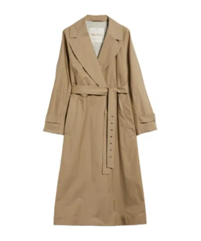 Max Mara Long Sleeve Windbreaker In Brown