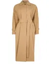 Max Mara Epoche Cotton Poplin Trench Coat In Nude