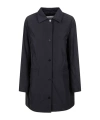 Max Mara Long-sleeved Button-up Coat In Black
