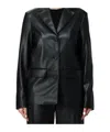 Max Mara Long-sleeved Button-up Jacket In Black
