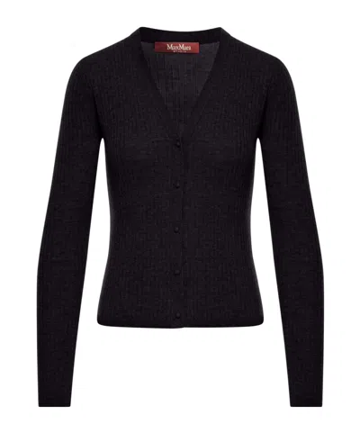 MAX MARA MAX MARA STUDIO POTUS BUTTON-UP V-NECK CARDIGAN