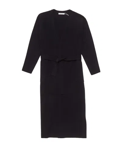 Max Mara Long-sleeved Cardigan In Black