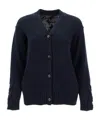 Max Mara Long-sleeved Cardigan In Black