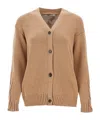 Max Mara Long-sleeved Cardigan In Nude