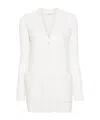 Max Mara Wool And Cashmere Blend Cardigan In White
