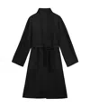 Max Mara Long-sleeved Cashmere Coat In Black