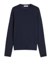 Max Mara Long-sleeved Cashmere Sweater In Black