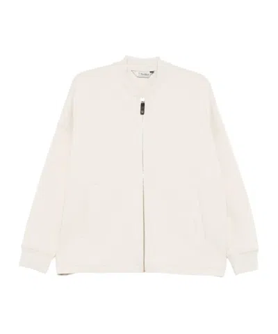 Max Mara Long-sleeved Casual Jacket In Animal Print