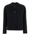 Max Mara Long-sleeved Casual Jacket In Black