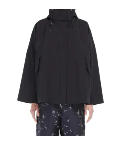 Max Mara Long-sleeved Casual Jacket In Black