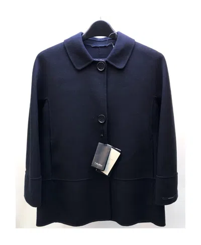 Max Mara Long-sleeved Casual Jacket In Black