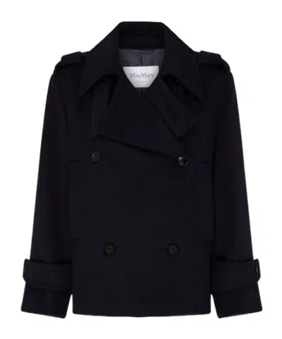 Max Mara Long-sleeved Casual Jacket In Ultramarine