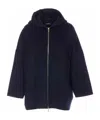 Max Mara Long-sleeved Casual Jacket In Blue